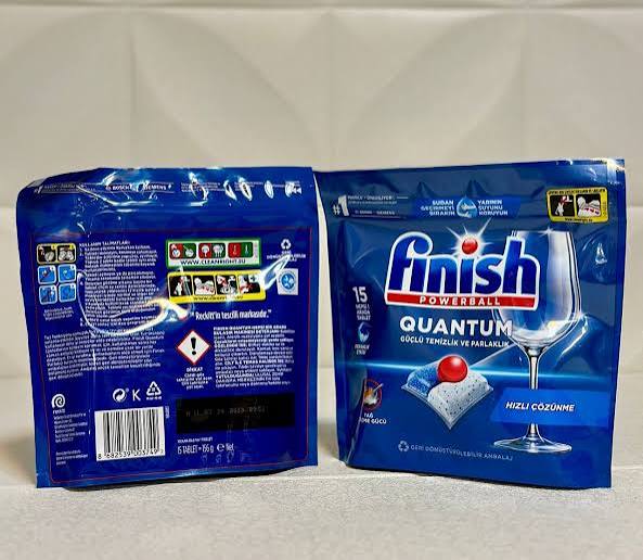 قرص ماشین ظرفشویی finish quantom 15عددی