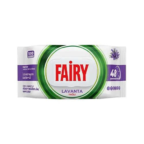 دستمال مرطوب پاک کننده سطوح 100 عددی fairy