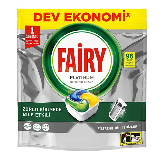 قرص ماشین ظرفشویی ۹۶ عددی fairy platinum