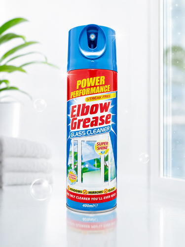 اسپری شیشه پاککن البو گریس ۴۰۰ میلیلیتر | Elbow Grease
