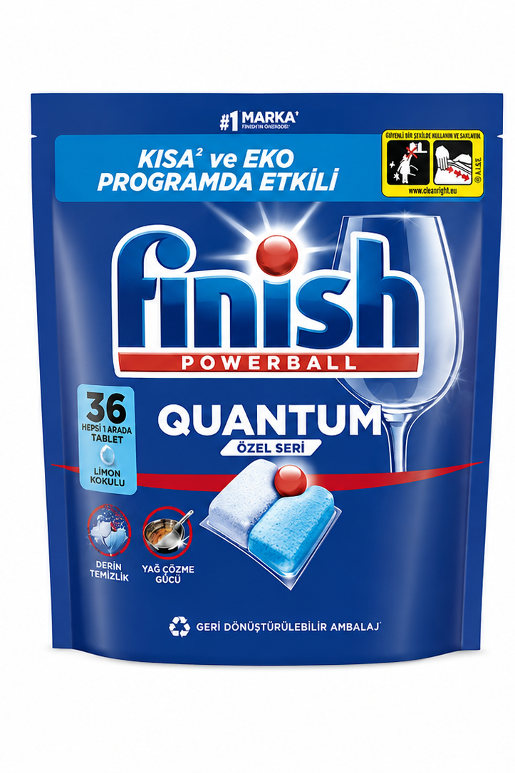 قرص ماشین ظرفشویی finish quantom فینیش کوانتوم ۳۶ عددی