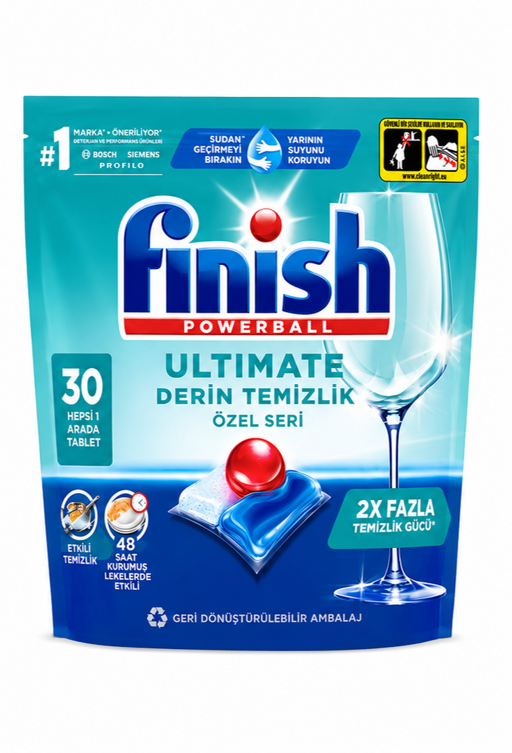 قرص ماشین ظرفشویی finish ultimate آلتیمیت فینیش ۳۰ عددی