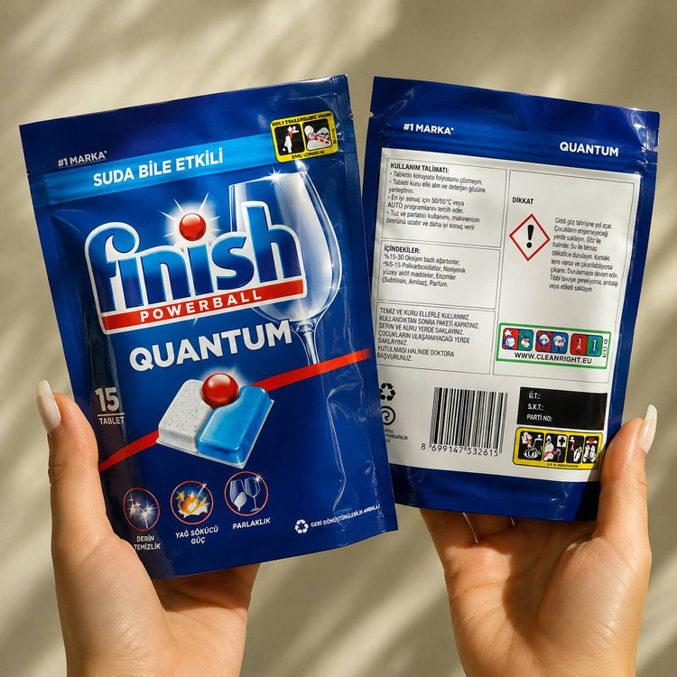 قرص ماشین ظرفشویی finish quantom 15عددی