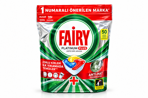 قرص ماشین ظرفشویی fairy فیری ۵۰ عددی پلاتینیوم پلاس
