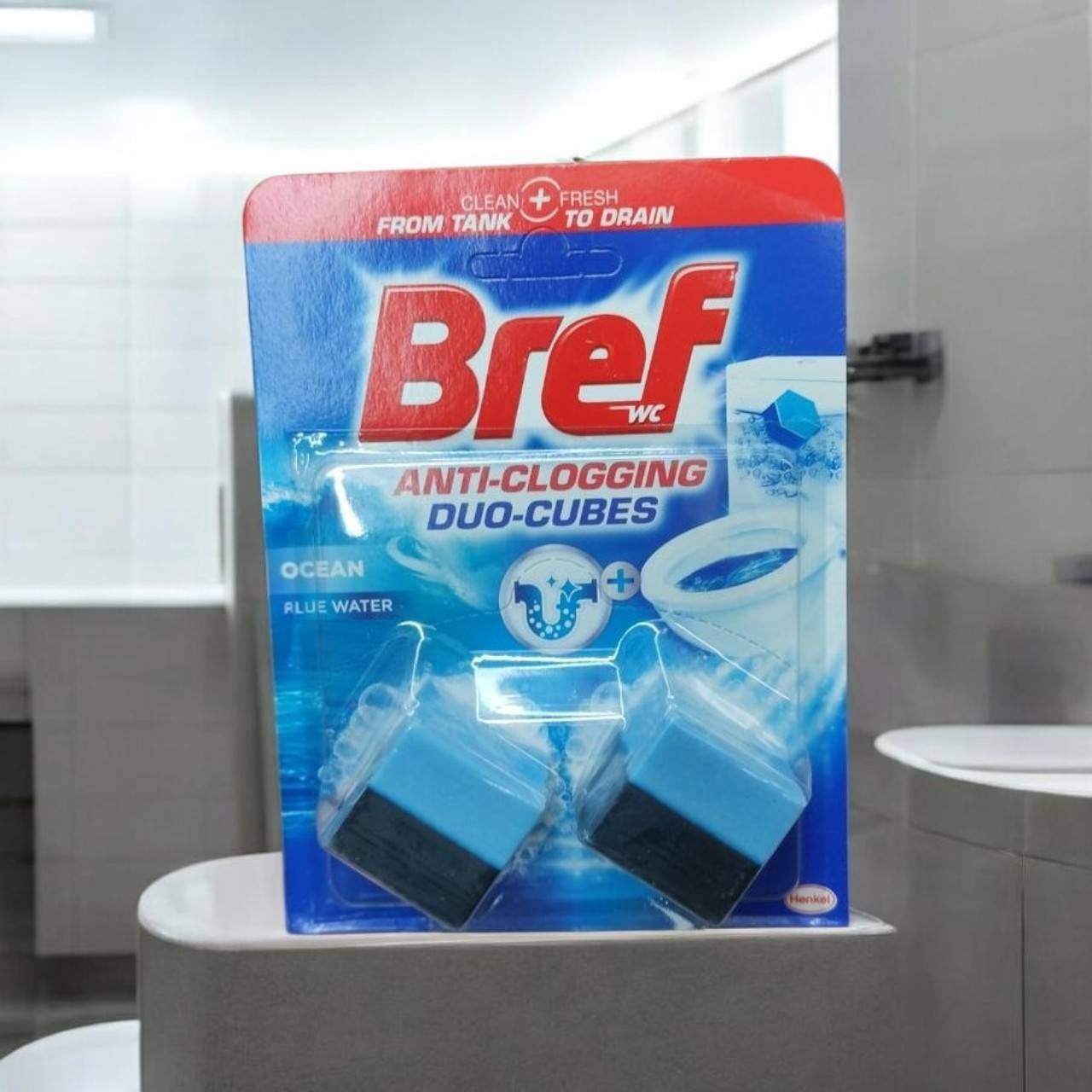 قرص توالت فرنگی Bref Anti-Clogging Duo-Cubes رایحه اقیانوس