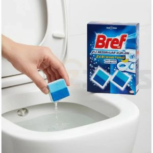 قرص توالت فرنگی Bref Anti-Clogging Duo-Cubes رایحه اقیانوس
