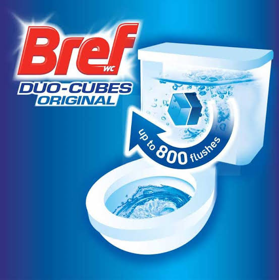 قرص توالت فرنگی Bref Anti-Clogging Duo-Cubes رایحه اقیانوس