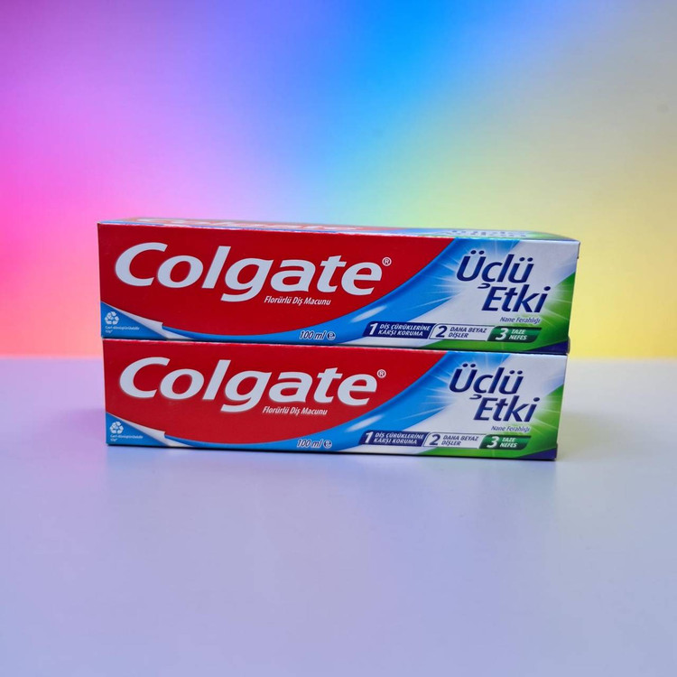 خمیردندان کلگیت سهتأثیره با رایحه نعناع ۱۰۰ میلیلیتر | Colgate 3 Effect