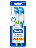 مسواک اورال-بی 3D وایت مدل Fresh White (بسته ۲ عددی) ایرلندی