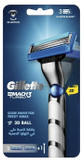 دسته اصلاح ژیلت مچ ۳ توربو با توپ سهبعدی به همراه ۲ تیغ یدک | Gillette Mach3 Turbo 3D Ball