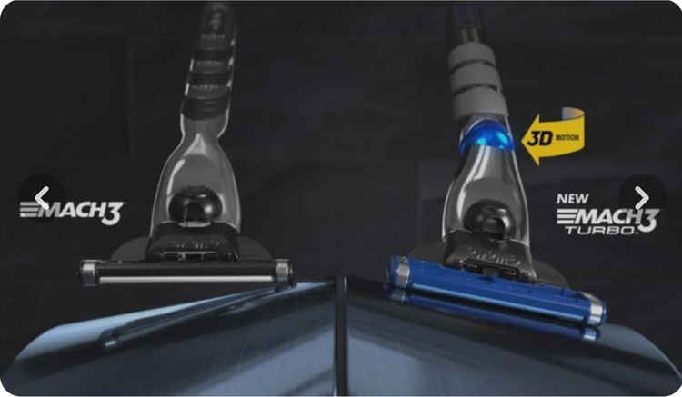 دسته اصلاح ژیلت مچ ۳ توربو با توپ سهبعدی به همراه ۲ تیغ یدک | Gillette Mach3 Turbo 3D Ball