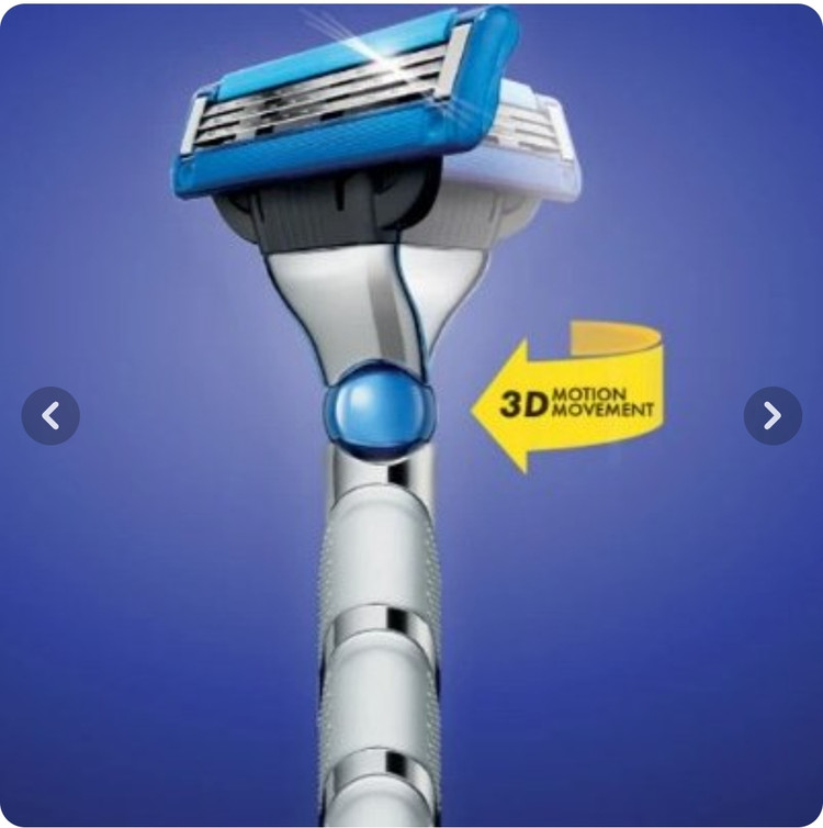 دسته اصلاح ژیلت مچ ۳ توربو با توپ سهبعدی به همراه ۲ تیغ یدک | Gillette Mach3 Turbo 3D Ball