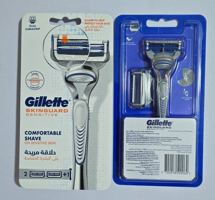 دستگاه اصلاح ژیلت اسکین گارد سنسیتیو مخصوص پوست حساس | Gillette SkinGuard Sensitive