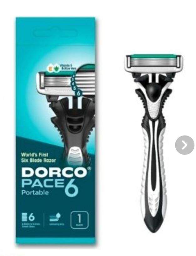 تیغ اصلاح ششلبه دورکو پیس ۶ همراه با ویتامین E و آلوئهورا | Dorco Pace 6