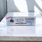 دستمال تی همراه دسته تی اوکسی Mr. OXY مدل Yer Temizlik Havlusu بسته ۵۰ عددی + هدیه تی (Mop)