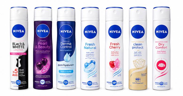 اسپری ضدتعریق نیوآ مردانه و زنانه مدل‌های متنوع NIVEA حجم ۱۵۰ میلی‌لیتر
