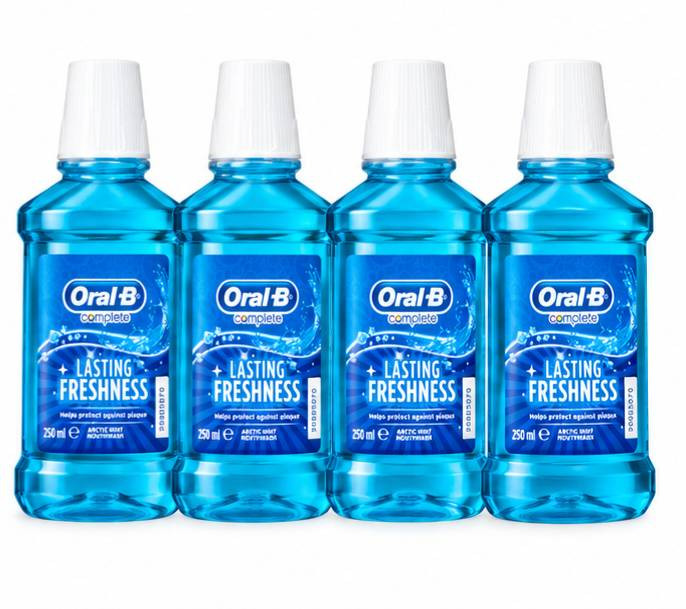 دهانشویه اورال بی کامپلیت مدل Lasting Freshness با طعم نعناع خنک حجم ۲۵۰ میلیلیتر