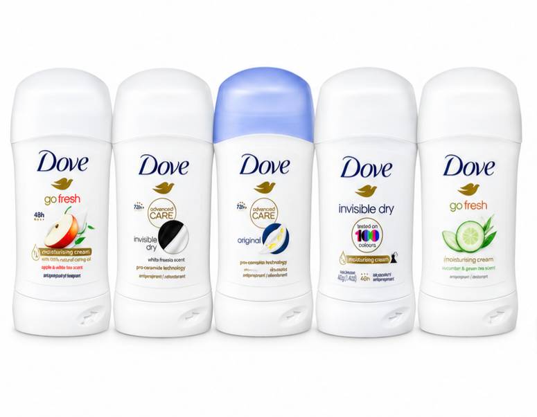 اسپری ضد تعریق داو مدل‌های Go Fresh و Advanced Care و Invisible Dry
