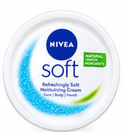 کرم مرطوب‌کننده نیوآ سافت (NIVEA Soft) مدل Refreshingly Soft مناسب صورت، بدن و دست‌ها