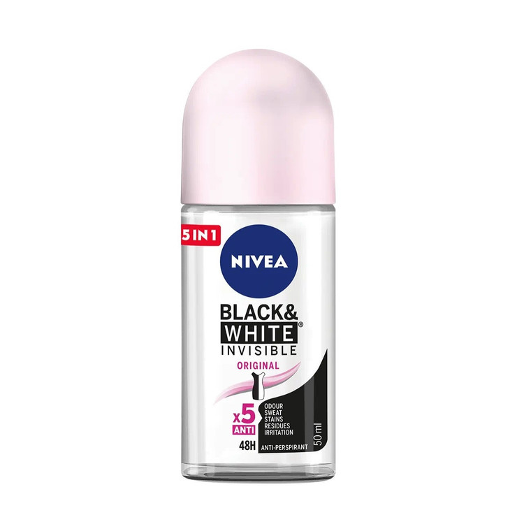 رول ضد تعریق نیوآ NIVEA مدلهای Fresh Natural، Dry Comfort، Black & White، Invisible Pure و Derma Control