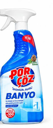 اسپری پاککننده سرویس بهداشتی پورچوز مدل PorÇöz Banyo با رایحه کاج